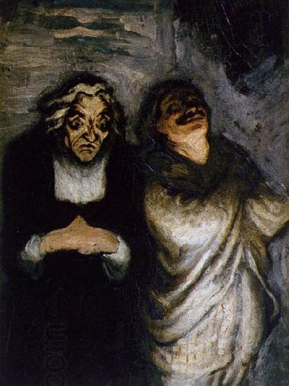 Honore  Daumier Scene from a Comedy oil painting picture